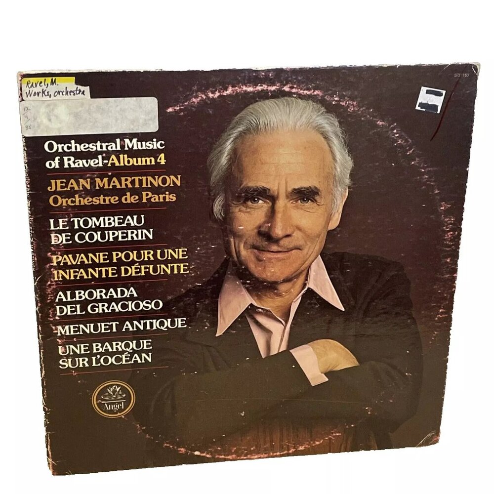 Orchestral Music Of Ravel Album 4 (Vinyl, 1976) Angel SQ-37150 VG+ LP Record